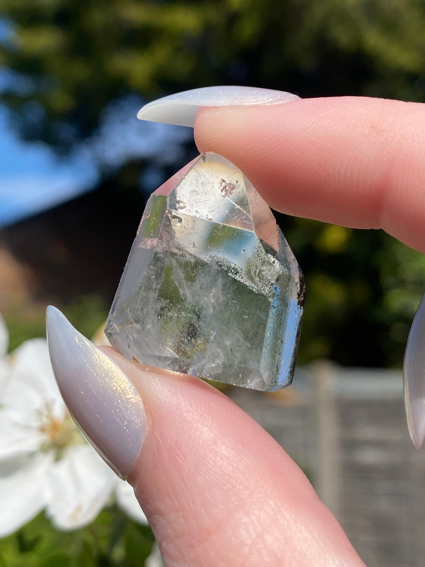 Garden Quartz Faceted Mini Tower