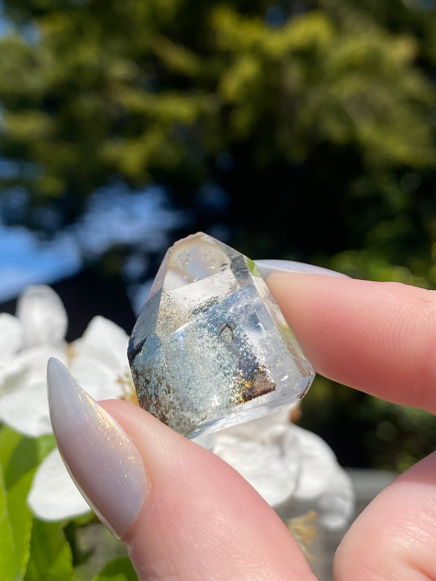 Garden Quartz Faceted Mini Tower