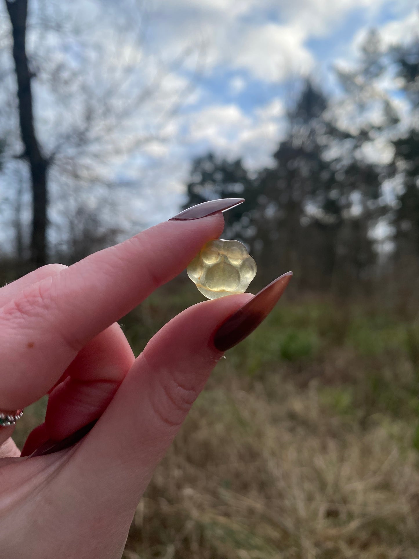 Yellow Fluorite Paw