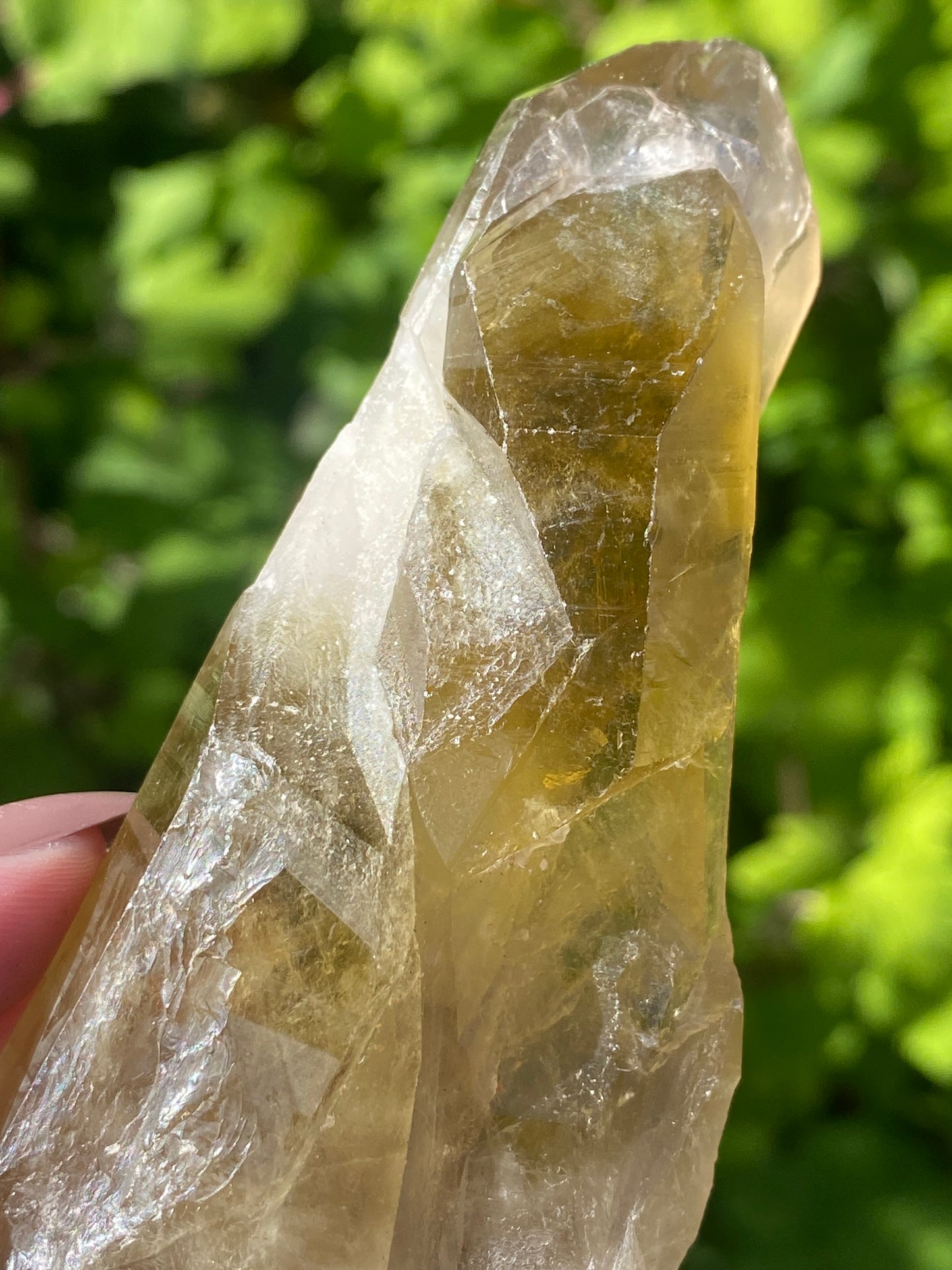 Smokey Citrine Double Point