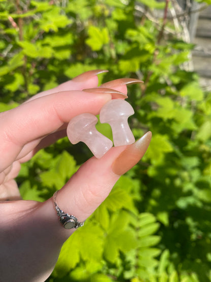 Rose Quartz Mini Mushroom