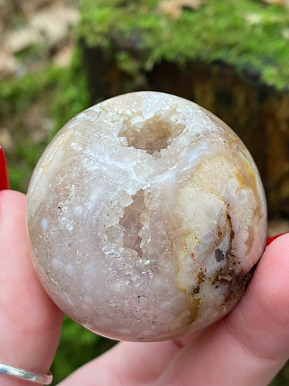 Flower Agate Sphere