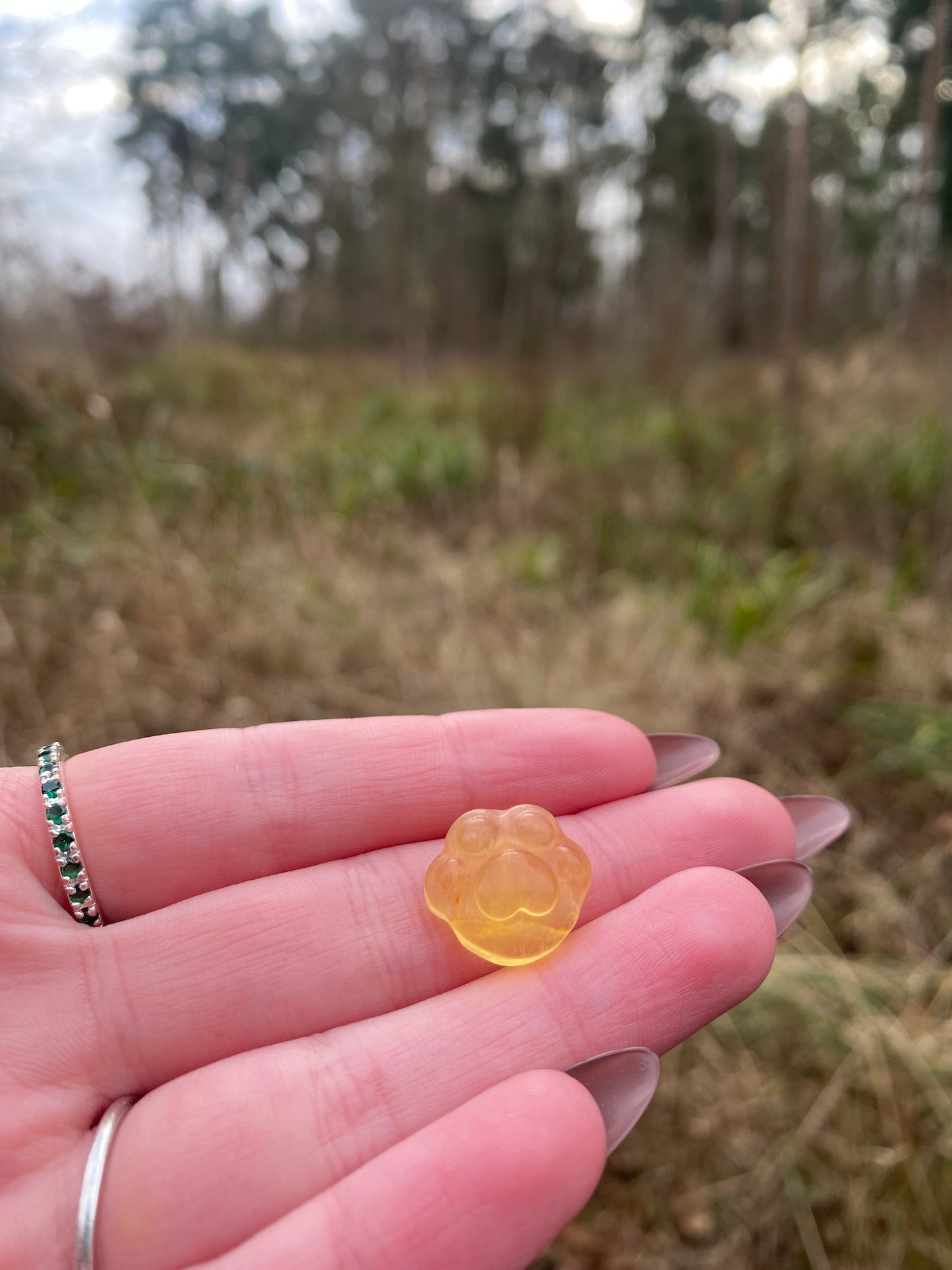 Yellow Fluorite Paw