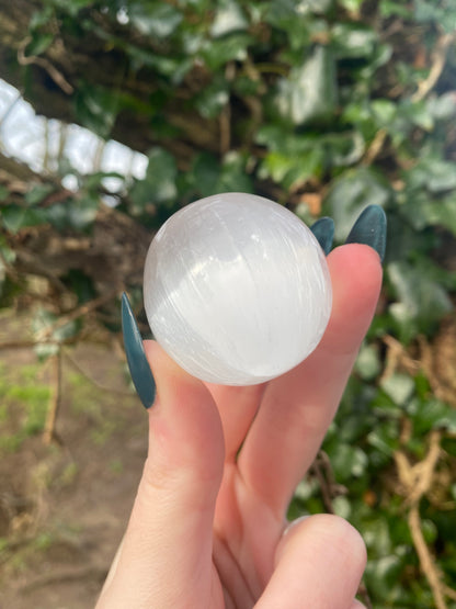 Satin Spar Selenite Sphere