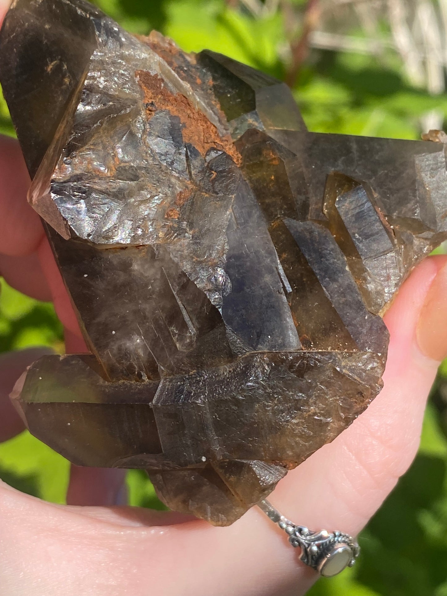 Smokey Citrine Cluster