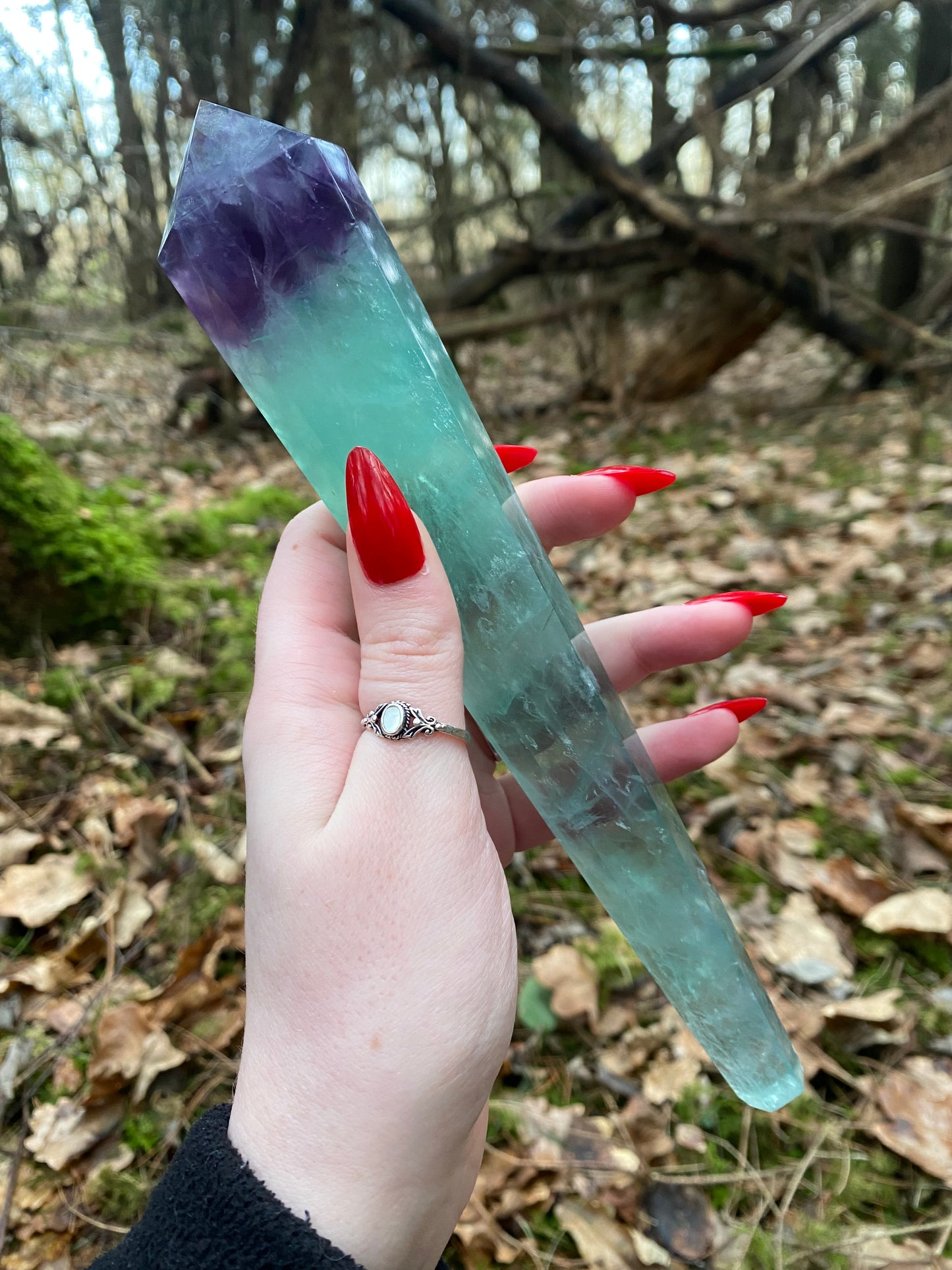 Rainbow Fluorite Wand