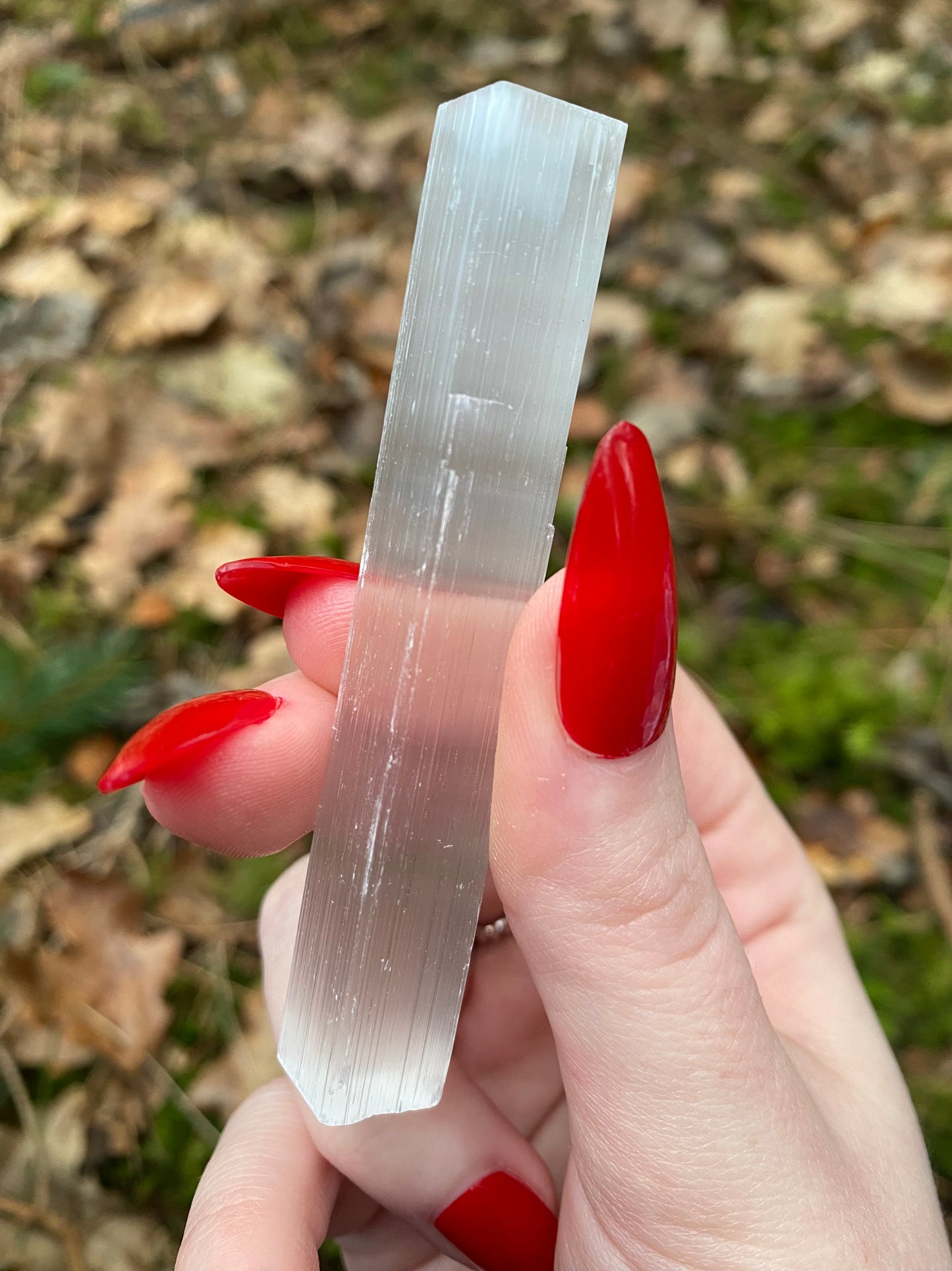 Satin Spar Selenite Wand