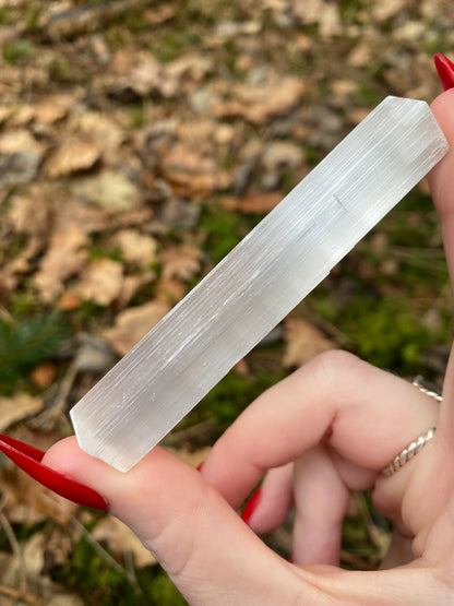 Satin Spar Selenite Wand