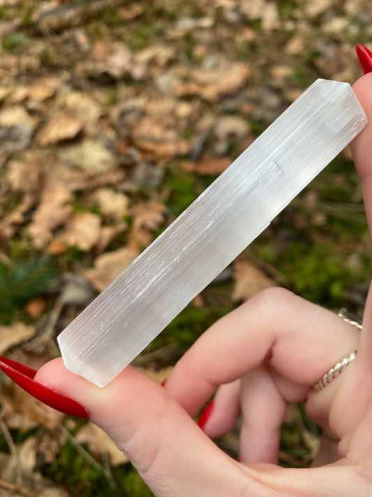 Satin Spar Selenite Wand