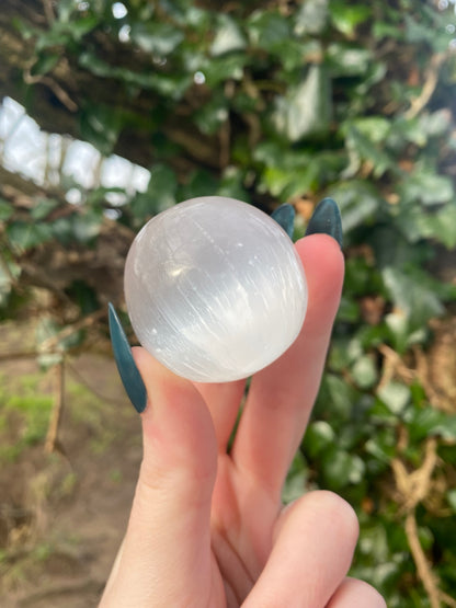 Satin Spar Selenite Sphere