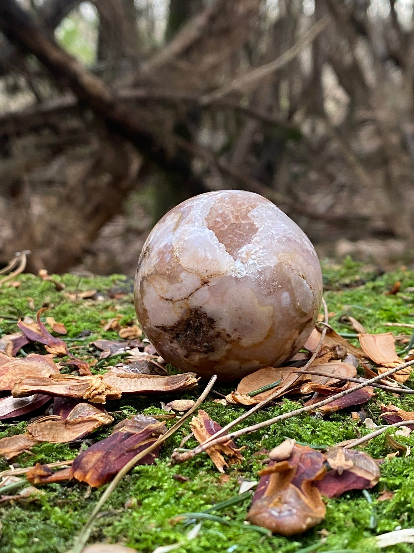 Flower Agate Sphere