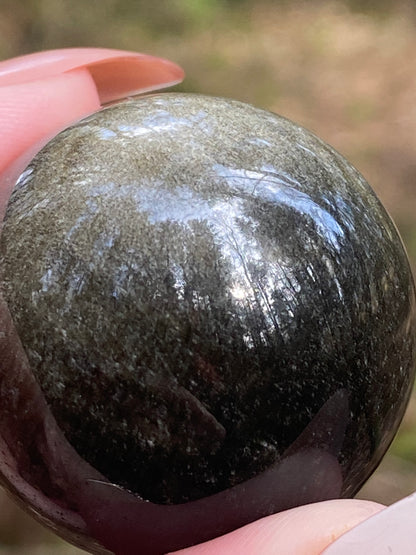 Golden Obsidian Sphere