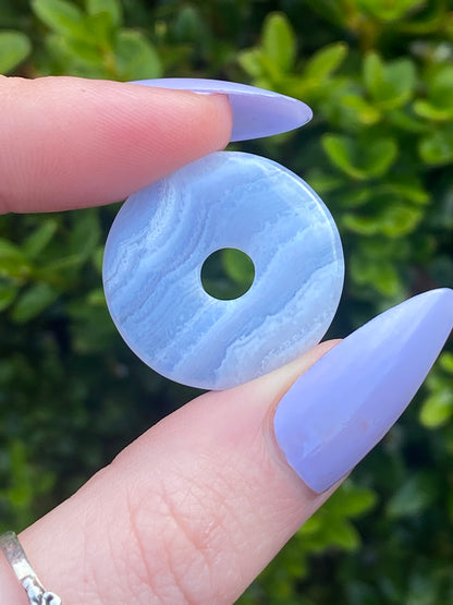 Blue Lace Agate Doughnut