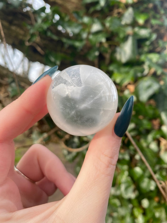 Satin Spar Selenite Sphere