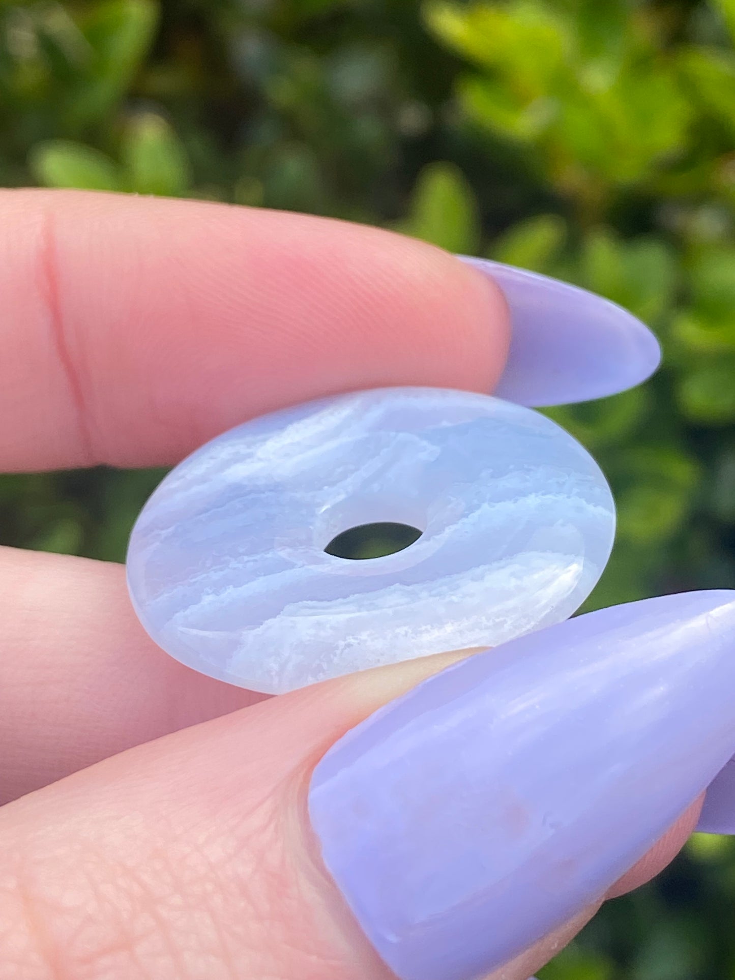 Blue Lace Agate Doughnut