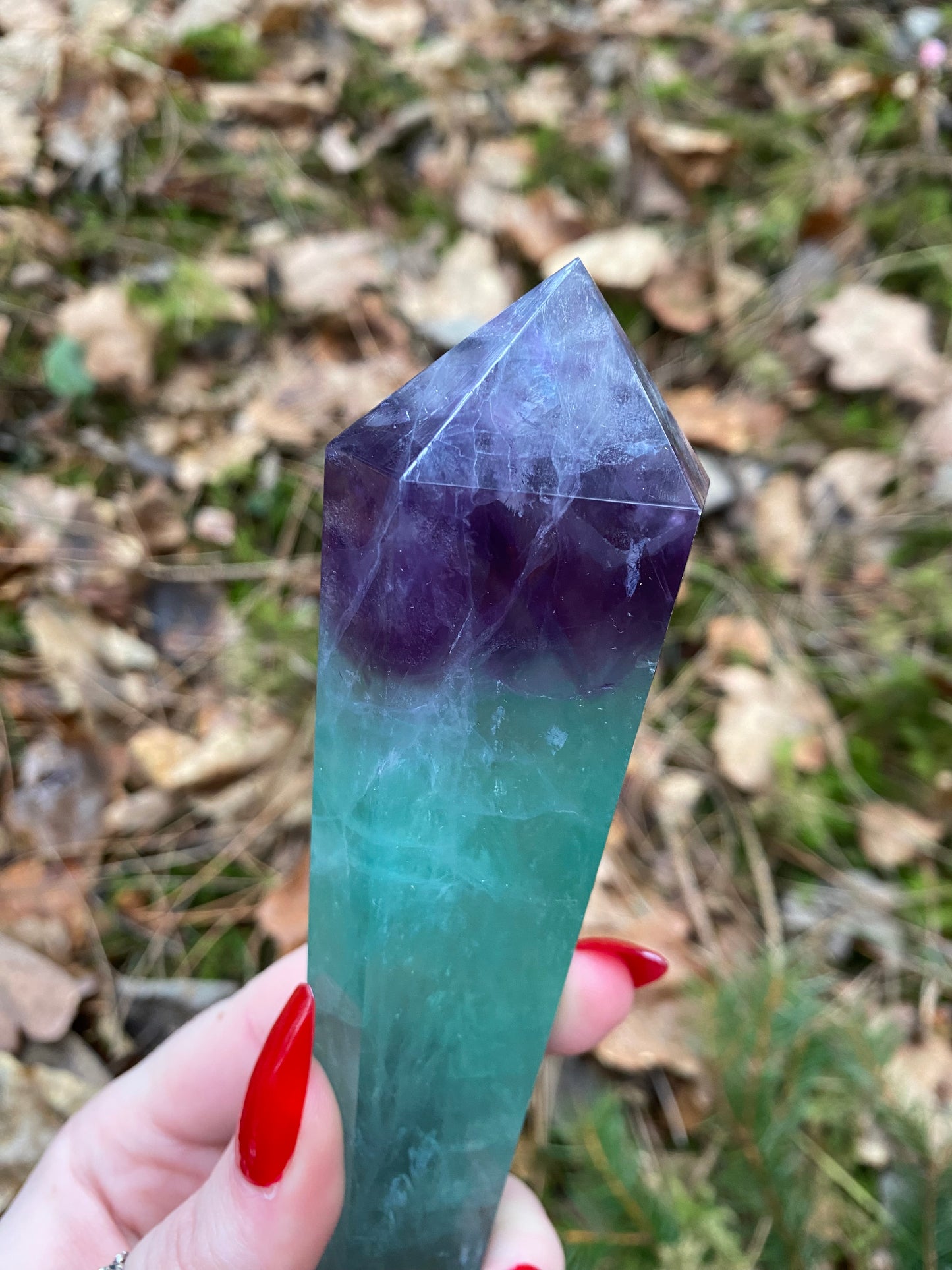 Rainbow Fluorite Wand