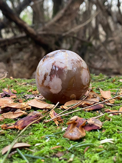 Flower Agate Sphere